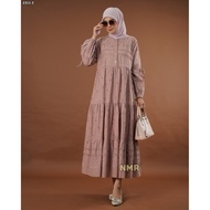 KATUN NMR Midi Dress Cotton Embroidered 3D Application Vol 2311-2