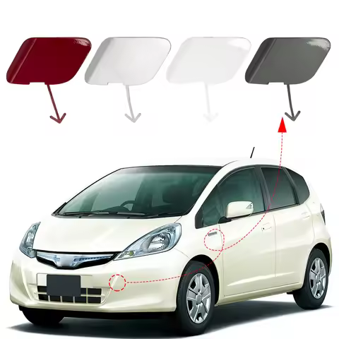 Front Bumper Tow Hook Cover Cap Towing Eye For Honda Jazz Fit GE6 GE8 Accessories 2012 2013 2014 711