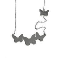 Cute abstract butterfly necklace