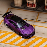 SW 1/64 BMW G82 M4 ADRO Matt Purple Alloy Diecast Car Model Toy Birthday Gift