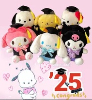 🇰🇷正品🎓現貨💢 PC狗 Kuromi 畢業公仔 畢業帽  pochacco 畢業公仔 Sanrio 畢業公仔  KOREA Hello Kitty  Purin Cinnamoroll  Kurom