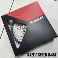 GIR SPROCKET CETTE SEPEDA RAZE 9 SPEED 11T - 46T ATAU 11 - 46