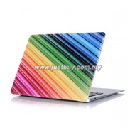 Macbook PRO Retina 13 Inch A1502/A1425 Art Graphic Rubberized Hard Case - Rainbow Stripes