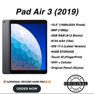 ORIGINAL SECOND HAND PAD AIR 3 (10.5) 2019 64GB WiFi + Cellular 4G LTE