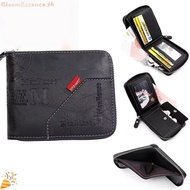 【COD】Men's wallet, leather wallet, men's coin purse, short wallet, card slot, zip-around wallet, coi