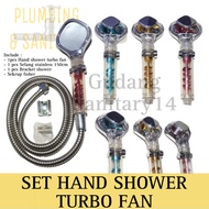 SET HAND SHOWER TURBO HAND SHOWER TURBO FAN SHOWER FAN TURBO FAN BATHROOM HAND SHOWER