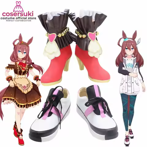 Uma Musume Pretty Derby Mihono Bourbon Cosplay Shoes Boots Halloween Christmas Handmade Anime Footwe