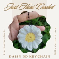 GANTUNGAN 3D Daisy Flower Keychain, Daisy 3d Keychain