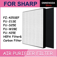 For Sharp FZ-425SEF Replacement Air Purifier HEPA &amp; Deodorizing Filter for FU-21SE, FU-S25E, FU-W28E, FU-425E