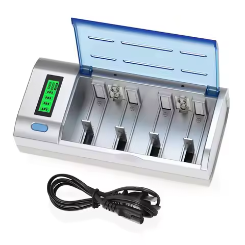 New Rechargeable LCD Display Smart Screen Battery Charger For 1.2v Ni-MH NI-CD AA/AAA/C/D/9V Size Ba