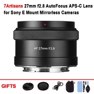7Artisans AF27mm F2.8 APS-C fixed focus autofocus lens suitable for Sony E