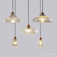 I1 Japanese Style Log Restaurant Three Chandelier Simple B & B Bar Entrance Aisle Bedside Glass Smal