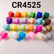 CR4525 GROUP 3 crepe paper ribbon crepe krip paper 25 meters premium party backdrop decoration birth