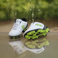 HIJAU Lotto white green super quality football boots with stitched all around