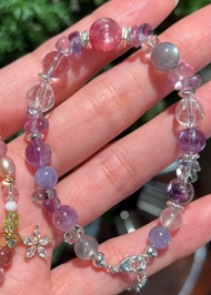 專屬訂製/天然石手鍊/紫祖母晶/紫晶