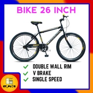 YYY BIKE 26 INCH BASIKAL DEWASA 26 BICYCLE SINGLE SPEED MOUNTAIN BIKE MTB BASIKAL REMAJA