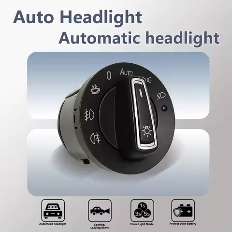 Auto Headlight Switch Module for VW Golf 7 6 5 MK6 Mk7 Jetta MK5 Tiguan MK1 MK2 Passat B6 B7 Tuning 