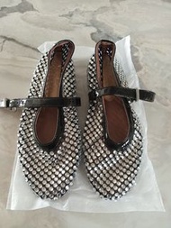 Vansa Twenty Eight Shoes Crystal Embellished Flats Size 37