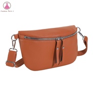 【Fashion Park】{New}🌺PU Chest Bag Adjustable Shoulder Strap Men Women Messenger Bag Fashion Simple Solid Color Holiday Gift Ladies Fanny Pack