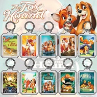 Acrylic Keychain Double Sided DIY, Transparent Keychain Disney [The Fox and the Hound]