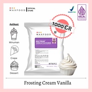 Maxfood - Whipping Cream Vanilla Powder / Whipping Cream Topping Powder Vanilla Flavor 1 KG