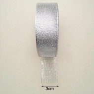 Gold ribbon | SILVER RIBBON | SATIN ribbon | GLITTER Ribbon | SATIN RIBBON