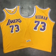 Dense Embroidery Basketball Jersey Vest Iverson Kobe Rodman Retro Jersey
