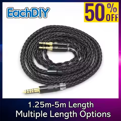 16 Core 99% 7N OCC Earphone Cable For Hifiman Sundara Ananda HE1000se V2 HE6se DEVA he400se Arya He-