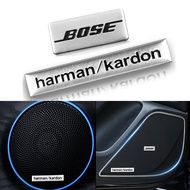 2/4/8Pcs Harman Kardon Metal Speaker Emblem Audio Car 3D Sticker For Mitsubishi ASX Lancer Pajero Ou