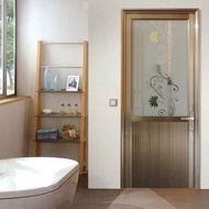 TERBARU pintu kamar mandi aluminium / pintu kaca kamar mandi aluminium