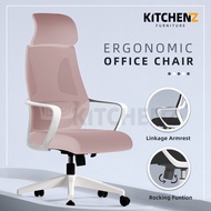 (Self-assembly) Homez High Back Mesh Office Chair with Ergonomic Design - HMZ-OC-HB-9010