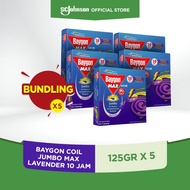 Baygon Anti-Mosquito Burn - Jumbo Lavender Dengue Fever 10 Hours - X5