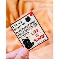 Quotes viral stickers | Viral word stickers | Premium quality glitter journaling sticker