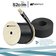 Optic Digital CAT6 23AWG Jelly-Filled Outdoor UTP Network Cable 1 Roll 305 Meter