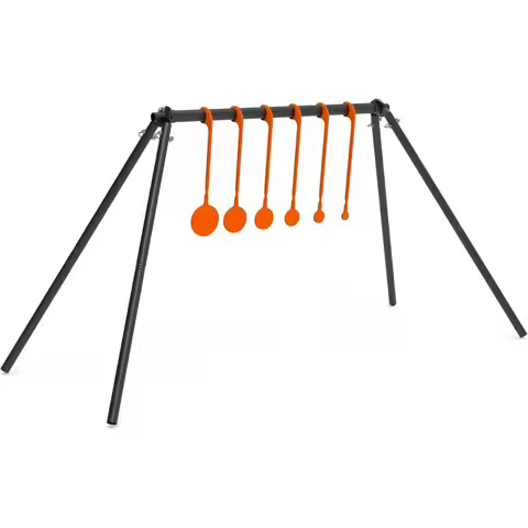 USA Stock AR500 Steel Spinning Target Kit with Stand 1/4 Inch for 22 Rimfire Air Rifle Pellet Gun Ou