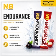 N8 Endurance Lychee/Blackcurrant Electrolyte + Bcaa Powder Drink Halal Sport Energy Sodiom Prevent C
