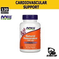 Now Foods, Natural Resveratrol 200mg, Antioxidant Supplement For Heart Health, Anti Aging, 60-120 Ve
