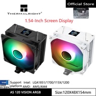 Thermalright AS120 VISION ARGB CPU Air Cooling Radiator 1.54-inch LCD display 4 heat pipes/Support L