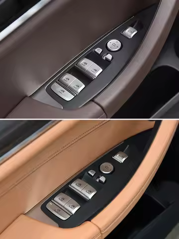 LHD RHD Car Interior Inner Door Pull Handle Black Trim Outer Cover Set For BMW X3 X4 G01 G02 G08 F97