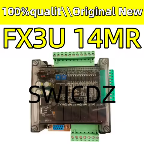 100% new original LE3U FX3U 14MR 6AD 2DA RS485