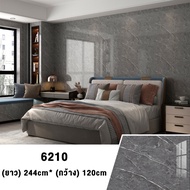 FBS MALL สติ๊กเกอร์วอลเปเปอร์ ลายหินอ่อน 3D หนา 2.6มม. 2.44x1.2m กันน้ํามัน มีกาวในตัว สําหรับติดตกแ