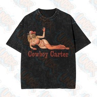 UNBR Cowboy Carter Beyonce Album T Shirts Hip Hop Washed
