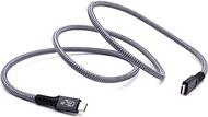 Disscool USB 4.0 Cable Thunderbolt 4 Cable, Dual Supports 8K HD USB C Cord PD 240W 8K@60Hz 40Gbps Data Transfer for Thunderbolt 3/4(1M/3.3ft)