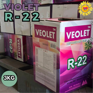 น้ำยาแอร์ R22 บรรจุน้ำยา 3kg ยี่ห้อ ORAFON  SP Violet น้ำยามาตรฐานโรงงานทุกยี่ห้อ