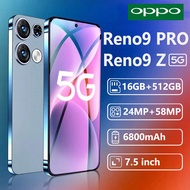 Smartphone Reno8 Pro Phone Original 7.5 inch HD Camera Handphone 5G WiFi RAM 16GB ROM 512GB 6800mAh 