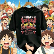 ((24 Hours Delivery) Bulls 96 Years 72 Win Jordan Pippa Rodman Retro Printed T-Shirt