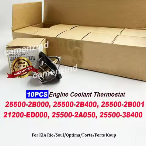 10PCS 25500-2B000 Engine Coolant Thermostat 255002B000 255002B400 255002B001 21200-ED000 25500-2A050