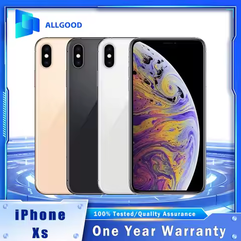 Original Apple iPhone XS 5.8" Super Retina OLED 4GB RAM 64GB 256GB 512GB ROM A12 Bionic Hexa-Core 12