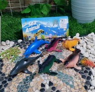 Mainan Set Hewan Laut Besar Karet - Paket Sea Animal Anak Edukatif