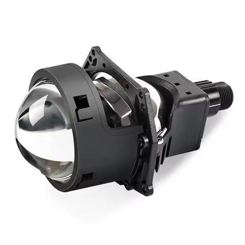 Car Lamp Headlight Retrofit 3 Inch Bi LED Lens Hi Lo Beam 12V 60W 6000K Osram Chip Easy No Damage In